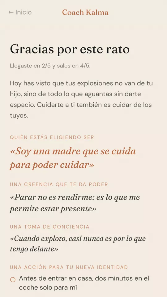 Lo que descubres, por escrito
